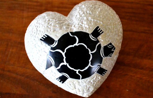 80375T Coeur tortue 7 cm